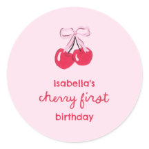 Cherry First Birthday Coquette Arco Favor