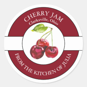 Adesivo Cherry Jam Label