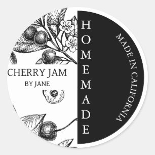 Adesivo Cherry Jam Modern Business Label