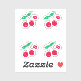 Adesivo cherry kiss love