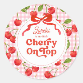 Adesivo Cherry no Top Birthday Sticker