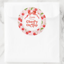 Adesivo Cherry no Top Birthday Sticker