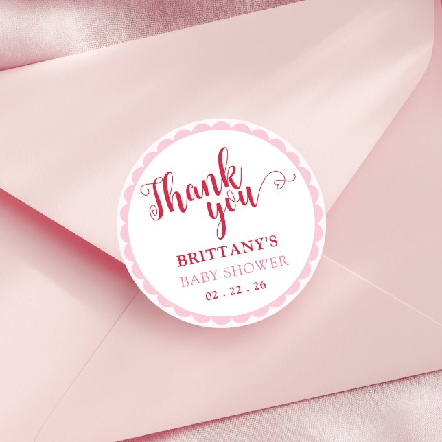 Adesivo Cherry On Top Baby Shower Round Stickers (Criador carregado)