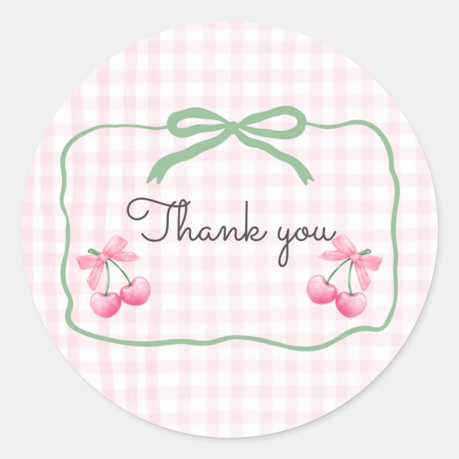 Adesivo Cherry On Top Birday Round Sticker (Frente)