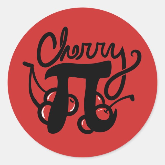 Adesivo Cherry Pi Day (Frente)