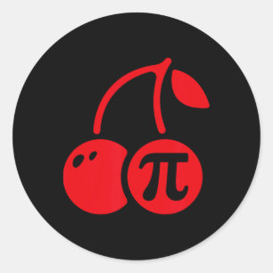 Adesivo Cherry Pi Day Engraçado Nerd Matemático Professora
