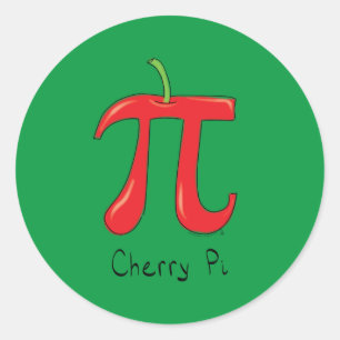 Adesivo Cherry Pi - Símbolo Math Professor Engraçado