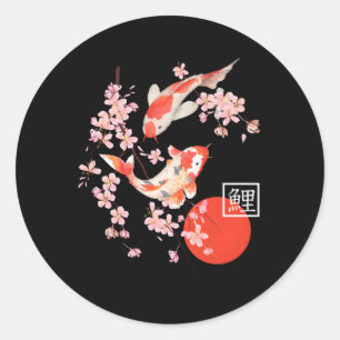 Adesivo Chersom Koi Carp Fish Sakura Japonês