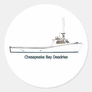 Adesivo Chesapeake Bay Deadrise Boat (com título)
