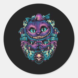 Adesivo Cheshire Cat Shirt Alice No País Das Maravilhas