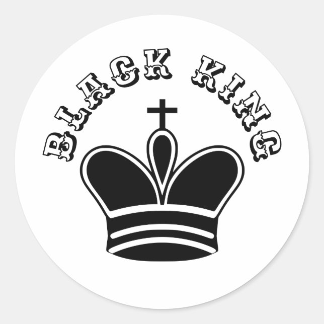 Adesivo Chess Black King (Frente)