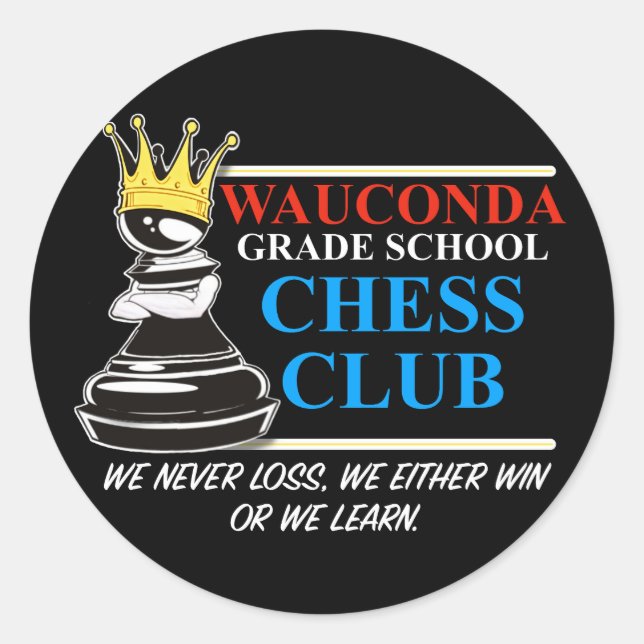 Adesivo Chess Club SWAG (Frente)