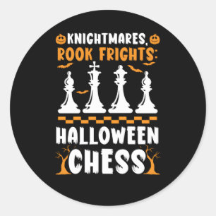 Adesivo Chess Halloween Trick Ou Treine Chess Player