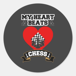 Adesivo Chess Hearts Strategy Game Love Passion