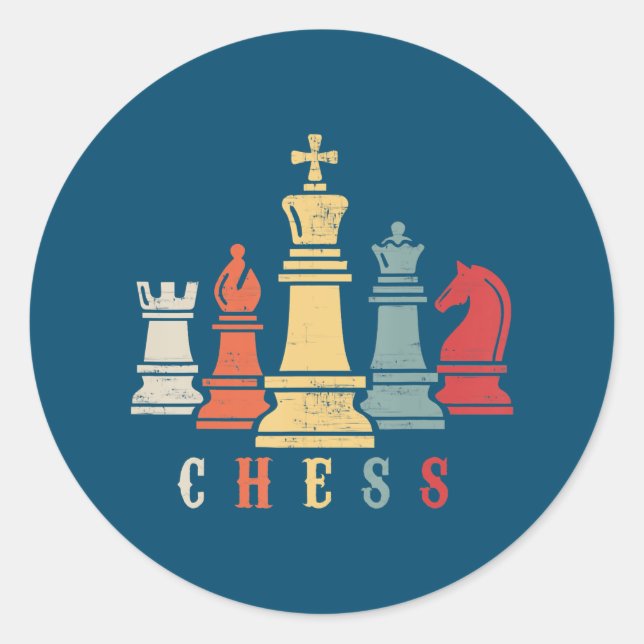 Adesivo Chess Lover | Presente do Xadrez Set Checkmate (Frente)