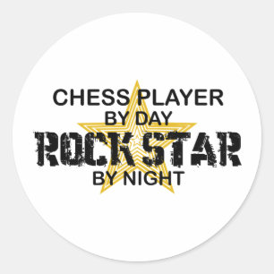 Adesivo Chess Player Rock Star por Noite