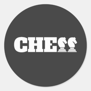 Adesivo Chess Word White Knights Estratégia Criativa Única
