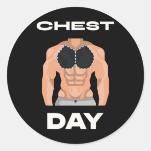 Adesivo Chest Day Bench Press Pecs Bodybuilding