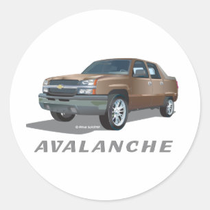 Adesivo Chevrolet Avalanche Dourado