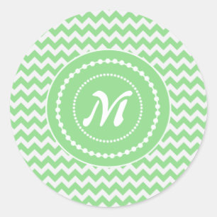 Adesivo Chevron Verde Springy Monograma