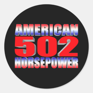 Adesivo Chevy 502 grande bloco Muscle Car