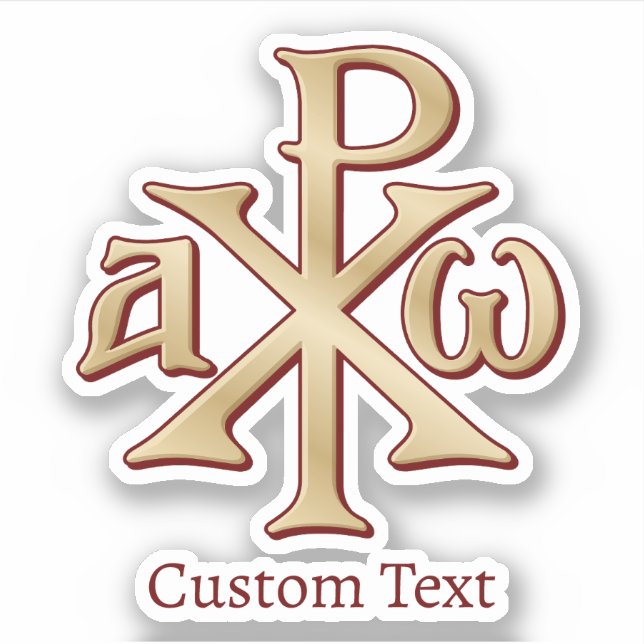 Adesivo Chi Rho Christograma (Frente)