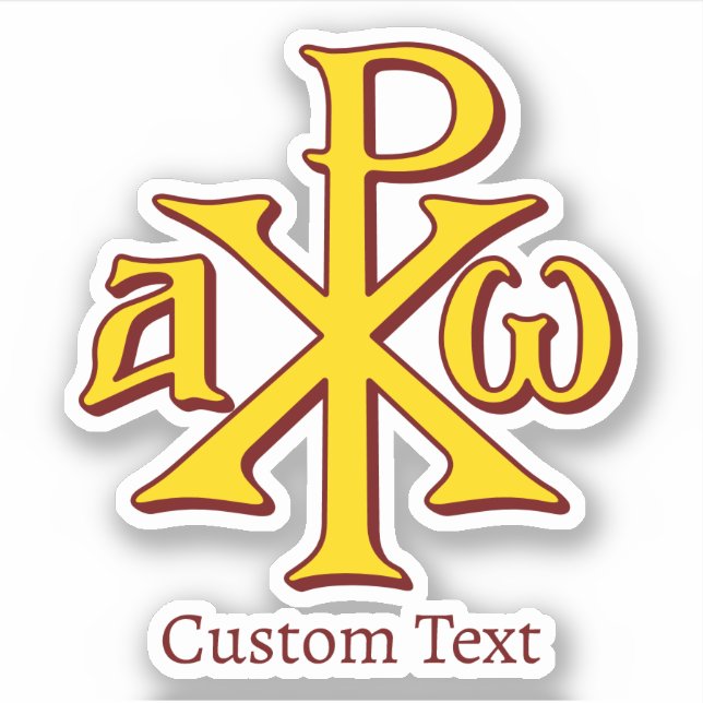 Adesivo Chi Rho Christograma (Frente)