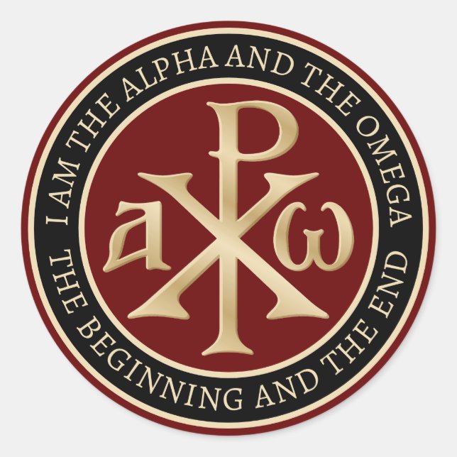 Adesivo Chi Rho Christograma (Frente)