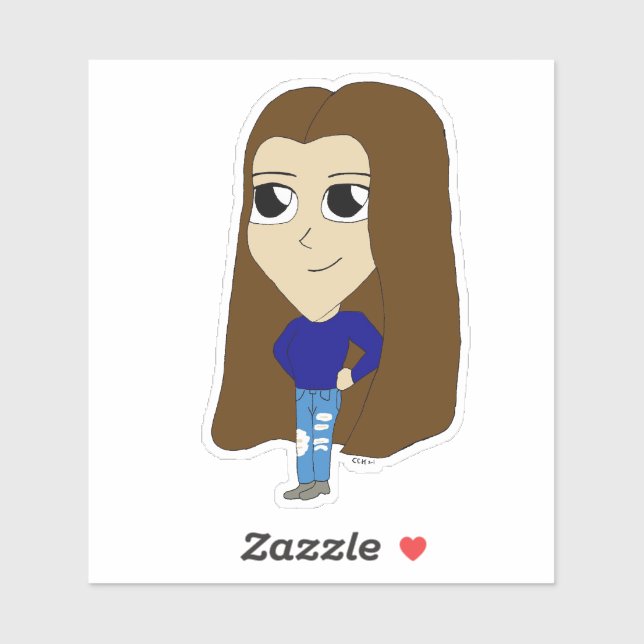 Adesivo chibi (Folha)