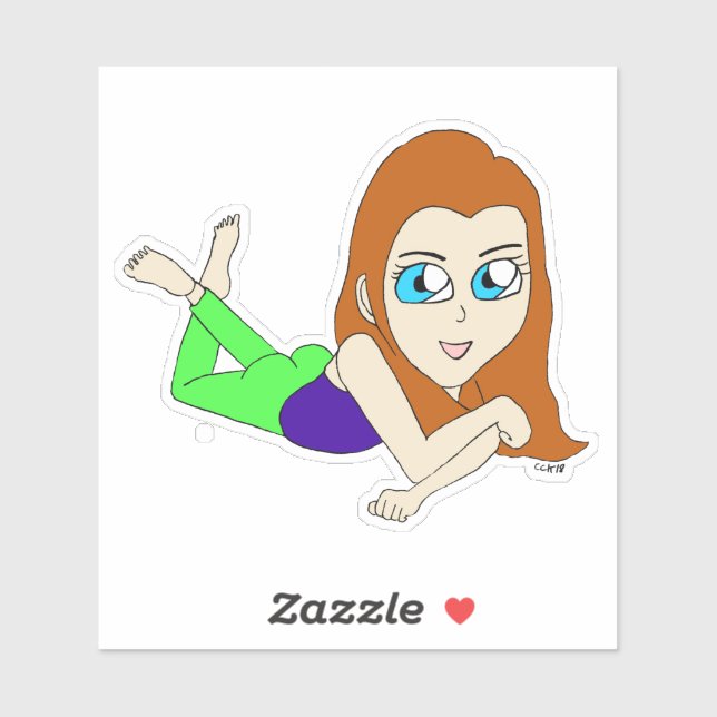 Adesivo chibi (Folha)