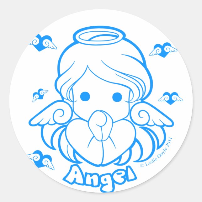 Adesivo Chibi Angel Sticker (Frente)