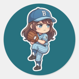 Adesivo Chibi Baseball 2026 Edition - Pitcher Set