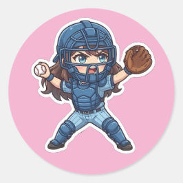 Adesivo Chibi Baseball Edição 2026 - Aposta de Lance do Re