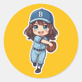 Adesivo Chibi Baseball Edição 2026 - Fielder The Cannon