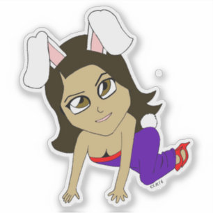 Adesivo chibi bunnygirl