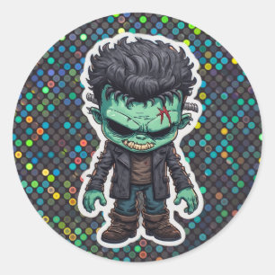 Adesivo Chibi Frankenstein Monster Cartoon Sticker