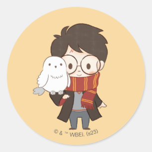 Adesivo Chibi HARRY POTTER™ & Hedwig