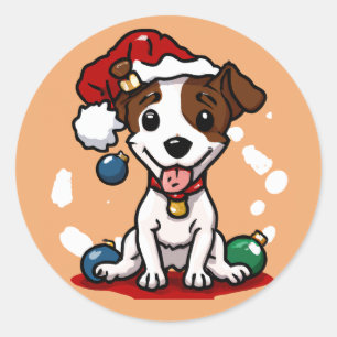 Adesivo Chibi Kawaii Jack Russell Terrier Natal