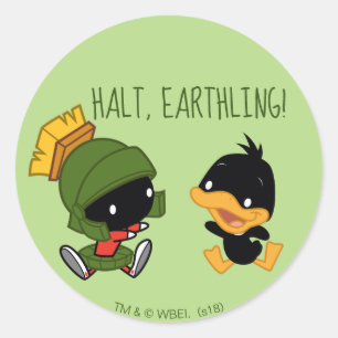 Adesivo Chibi MARVIN THE MARTIAN™ & DAFFY DUCK™