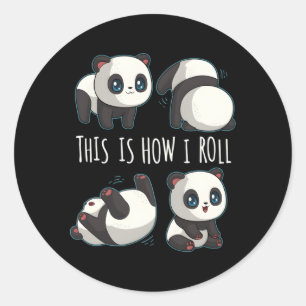 Adesivo Chibi Panda Por Pequeno Urso Panda