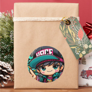 Adesivo Chibi Power: Anime-Sticker