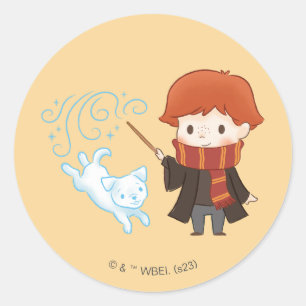 Adesivo Chibi Ron Weasley Patronus