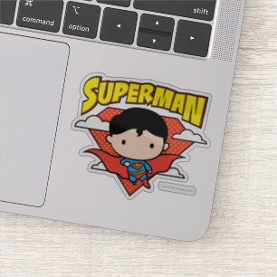 Adesivo Chibi Superman Bolinhas Shield e Nome