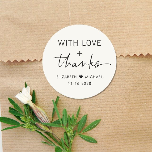Adesivo Chic Amor E Agradecimento Creme Casamento (Criador carregado)