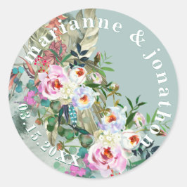 Adesivo Chic Aquamarine Lush Floral Aquarela