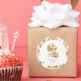 Adesivo Chic Beige Dourado Bassinet Personalizado