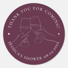 Adesivo Chic Chá de Noiva