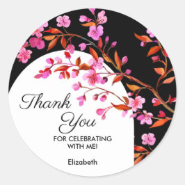 Adesivo Chic Cherry Blossom Sakura Black White Birday