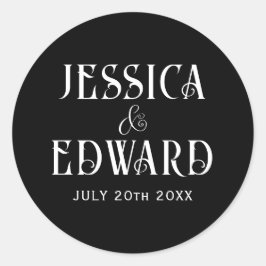 Adesivo Chic de Fotografia Mínima de Script Moderno Simple