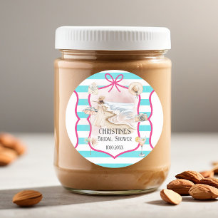 Adesivo Chic de Verão Praia e Ondas Chá de Noiva